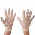Box Partners Latex Disposable Gloves, Latex, L, 100 PK, White GLV2103L